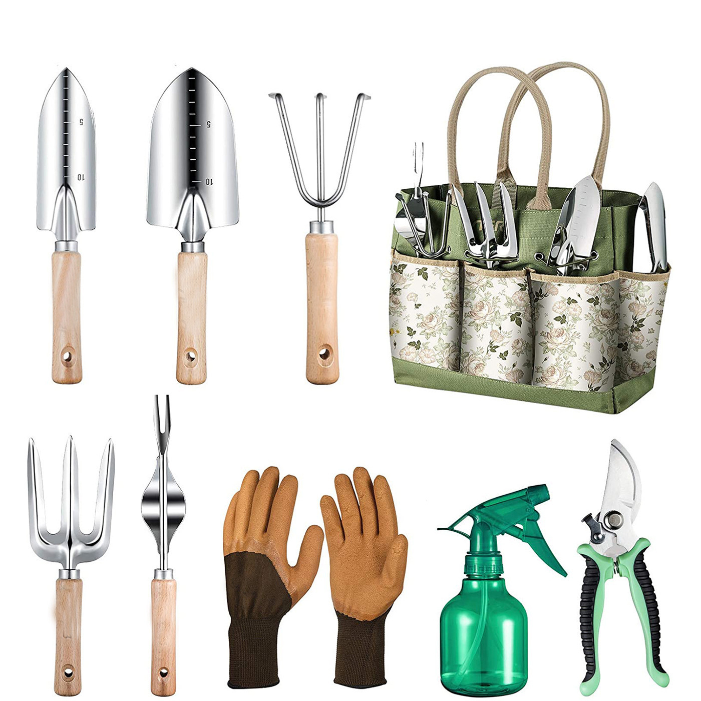 Gardening Tools Women - Alat Berkebun 9 Buah dengan Set