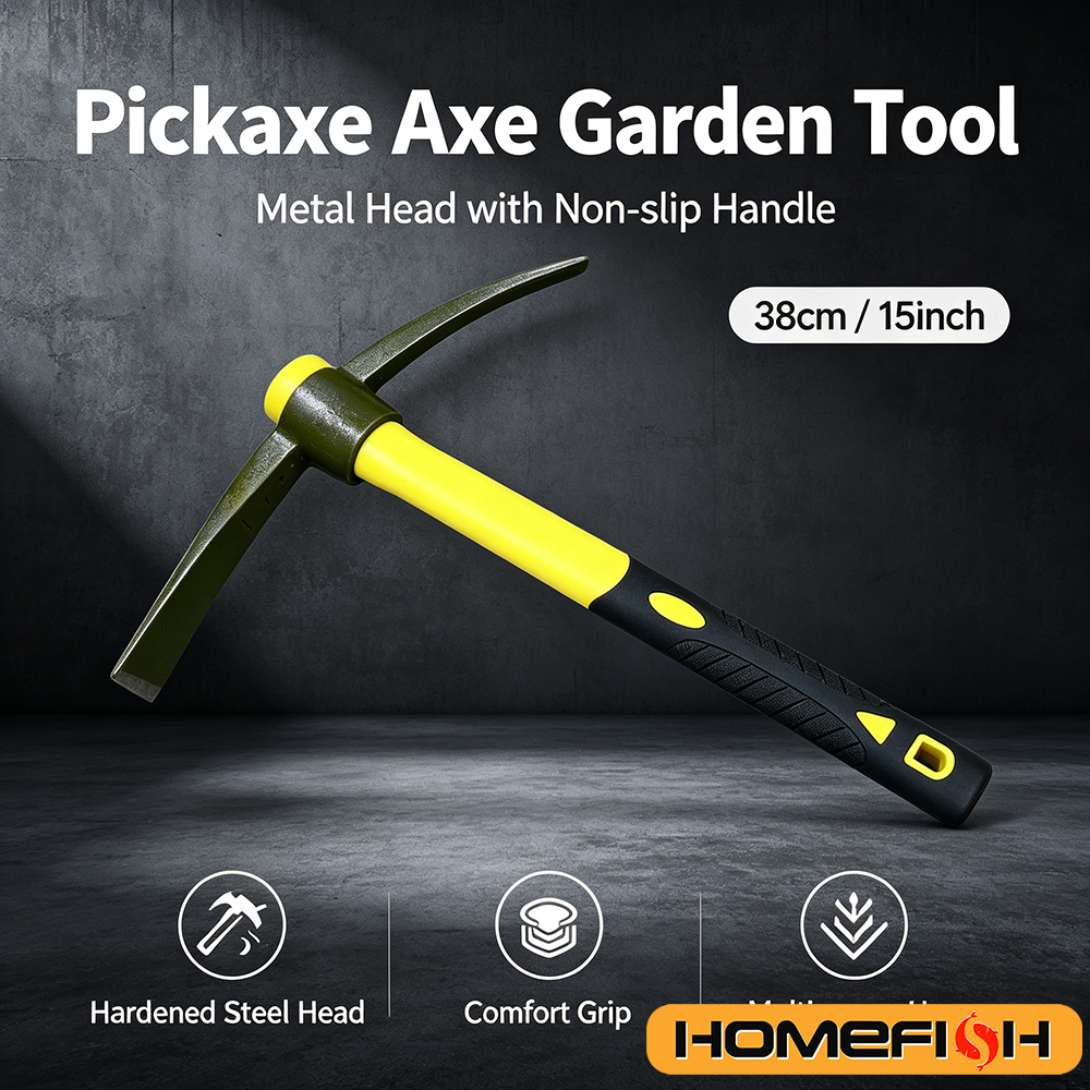 Gardening Tools Yellow - 1-Potong Set Cangkul Mattock 15-Inci dengan