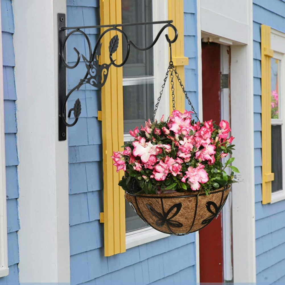 Hanging Planter Basket - 2 Buah Gantungan Dinding Besi Minimalis