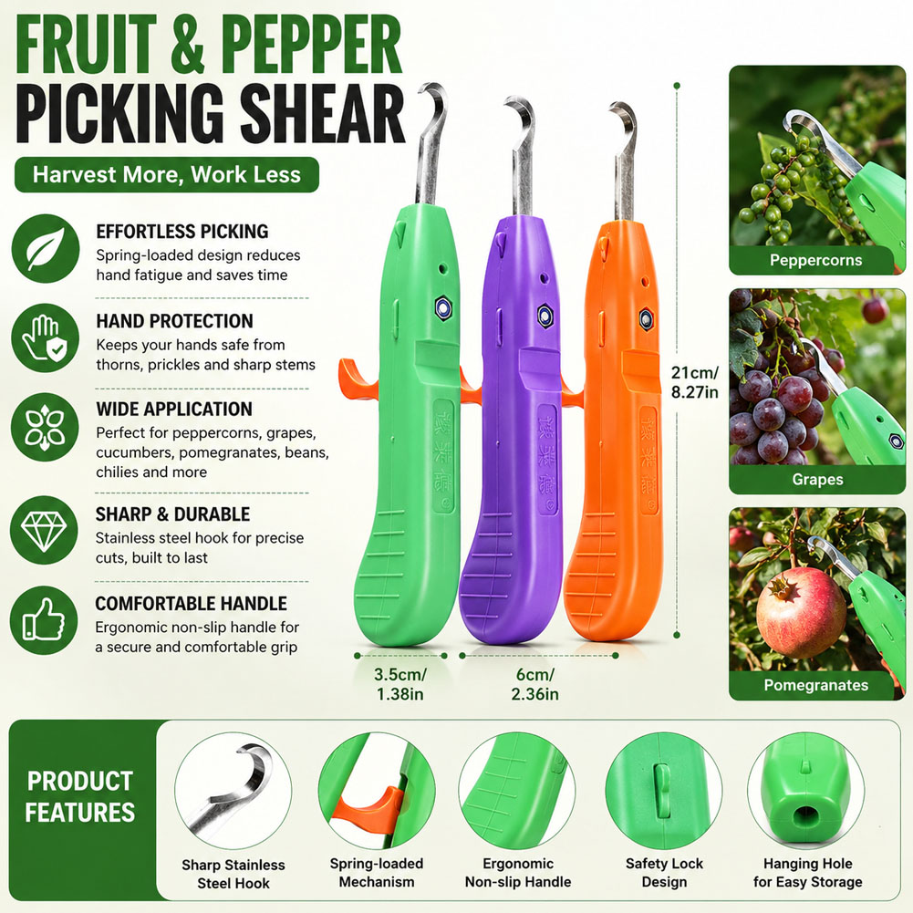 Gardening Tools Vegetables - Alat Pemangkas Kebun Multifungsi untuk Memetik