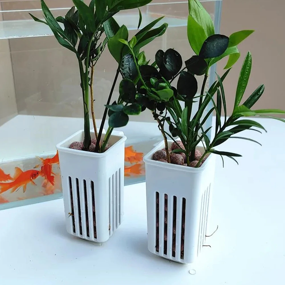 Hanging Planter Basket - 1 Buah Penanam Hidroponik Akuarium Dipasang