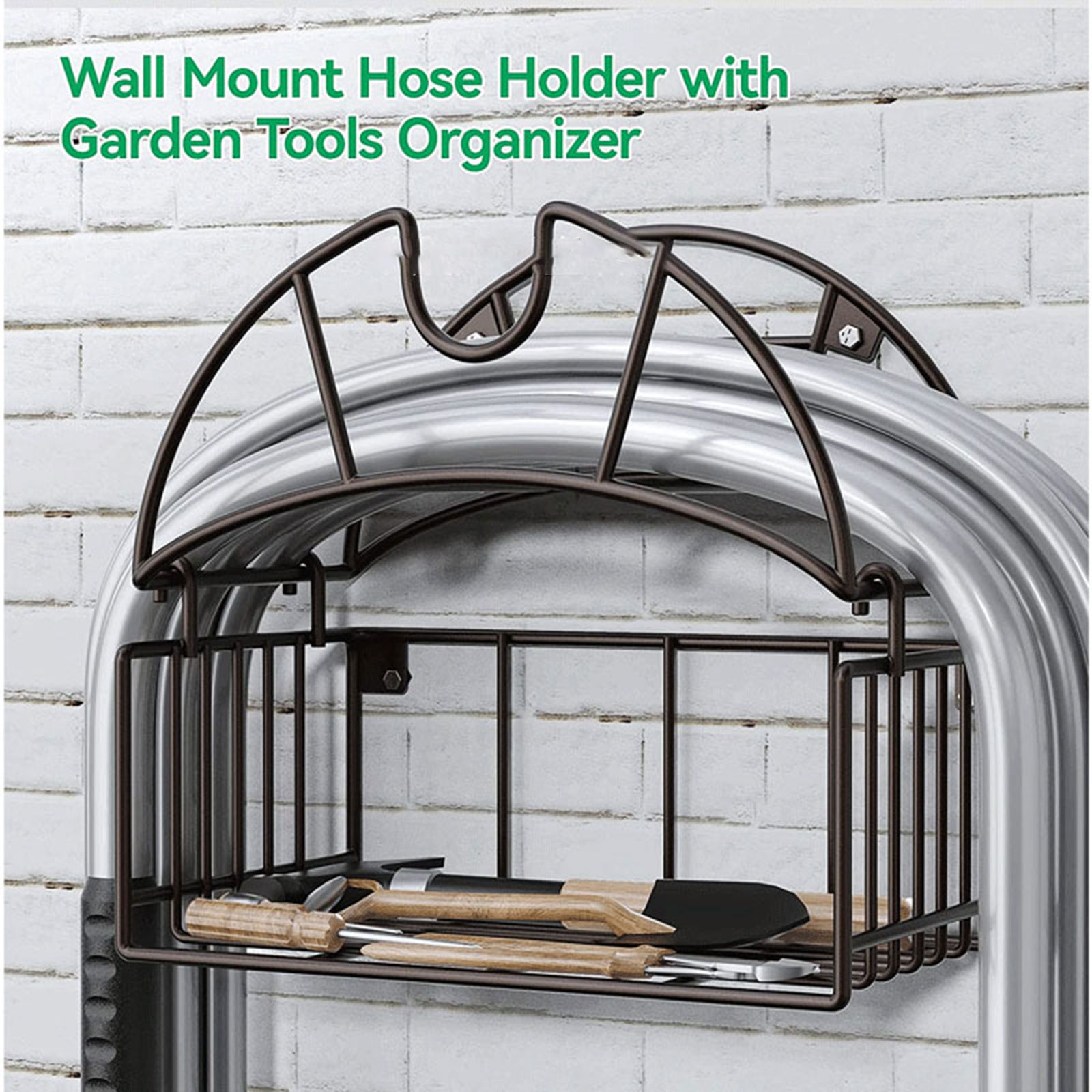 Gardening Tools Rack - Tempat Selang Taman Terpasang Di Dinding