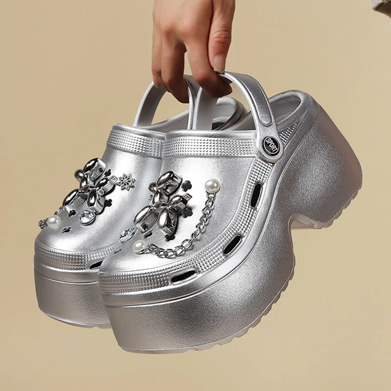 Clogs Platform Perak Wanita Te - Gardening Tools Women ulasan dan harga