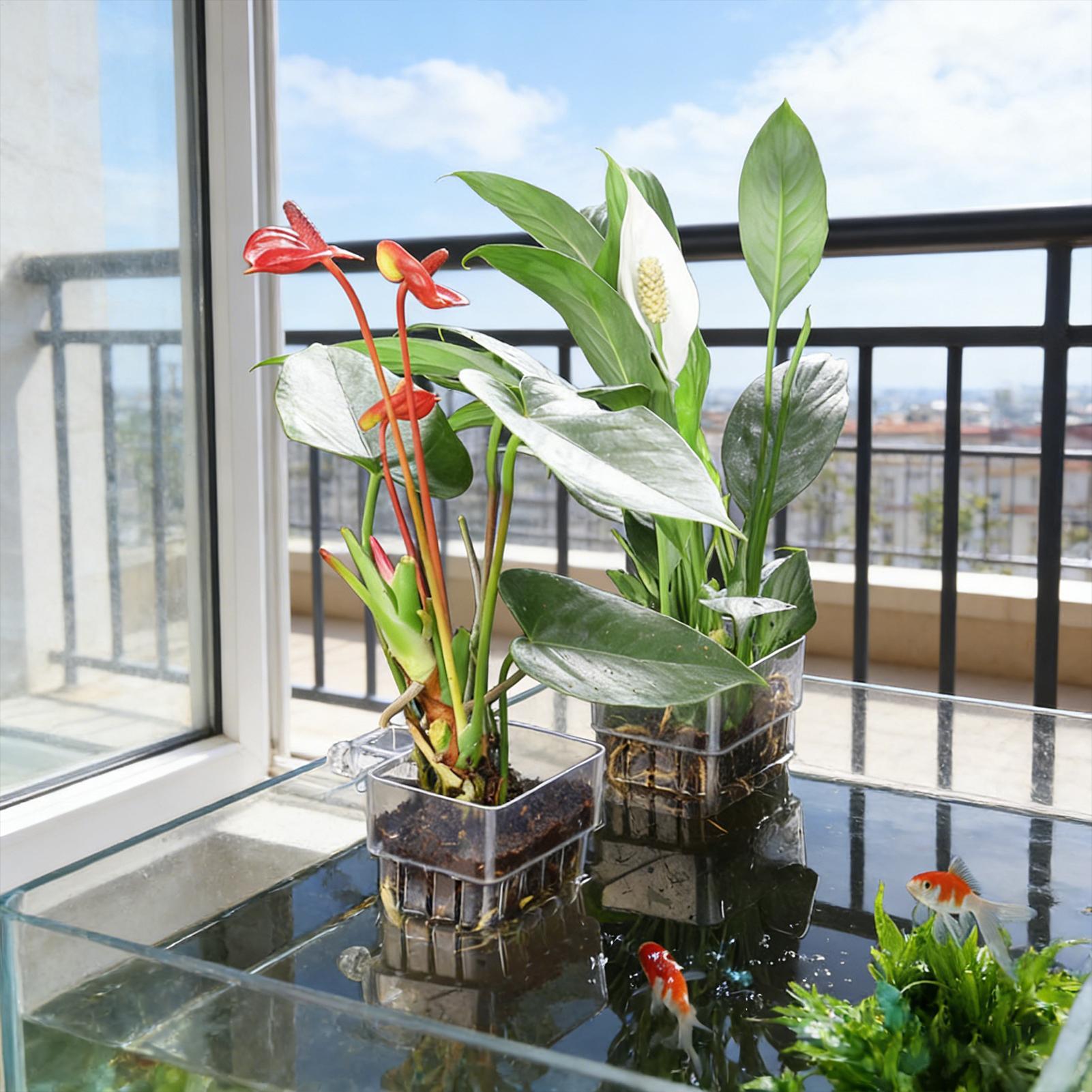 Keranjang Tanaman Akuarium Tra - Hanging Planter Basket ulasan dan harga
