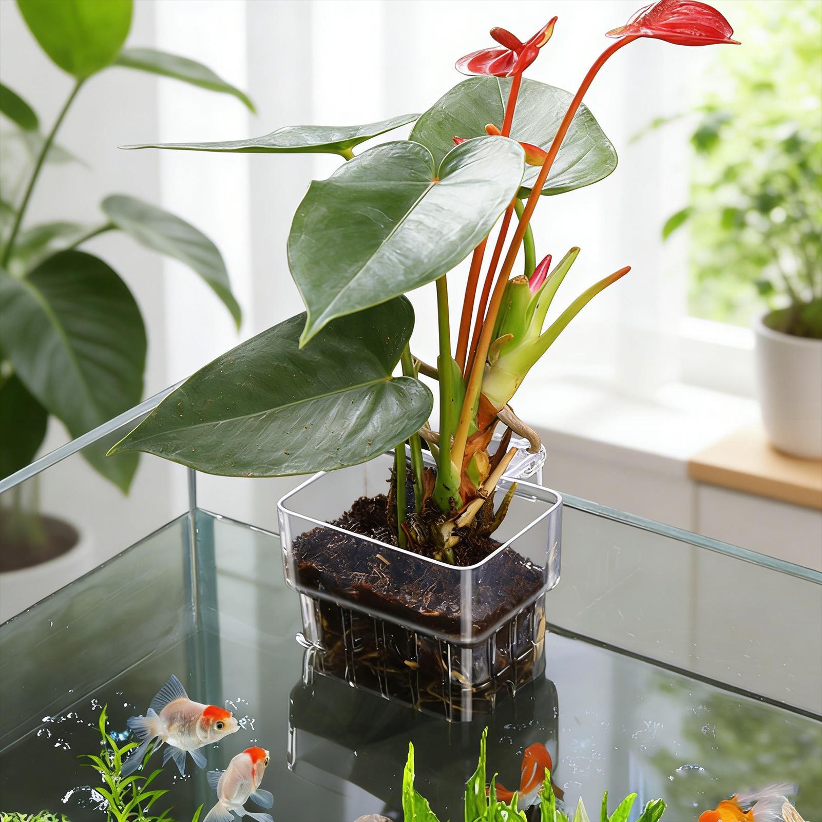 Keranjang Tanaman Akuarium Tra - Hanging Planter Basket ulasan dan harga