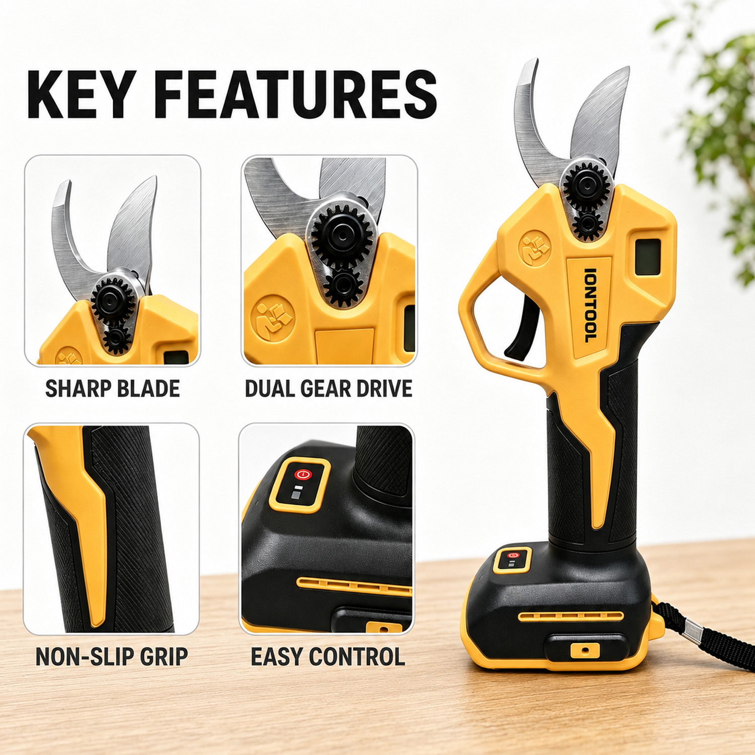 IONTOOL Gunting Pemangkas Tanp - Gardening Tools Yellow ulasan dan harga