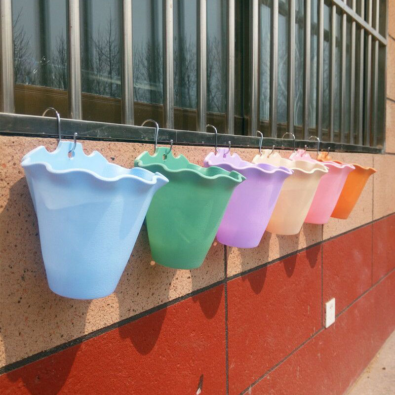 Flower Pot Wall-mounted Plasti - Hanging Planter Basket ulasan dan harga