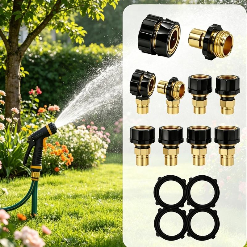 R9UF 4 Buah/Pak Konektor Pipa  - Gardening Tools Needed ulasan dan harga