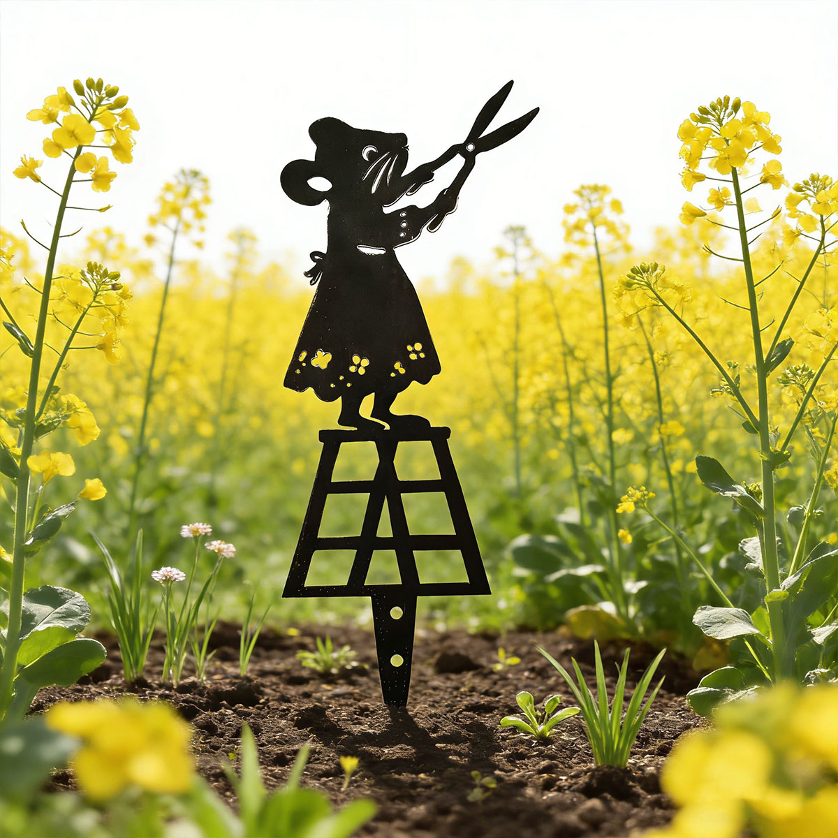 Kolom Taman Logam Garis Siluet - Gardening Tools Vegetables ulasan dan harga