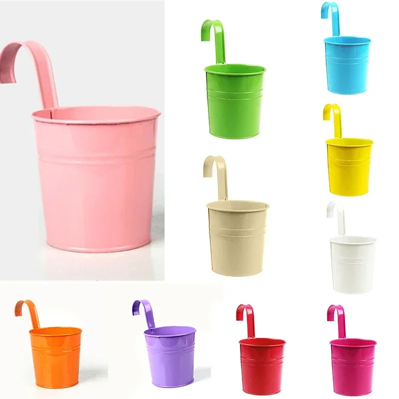 10 warna bunga besi logam gant - Hanging Planter Basket ulasan dan harga