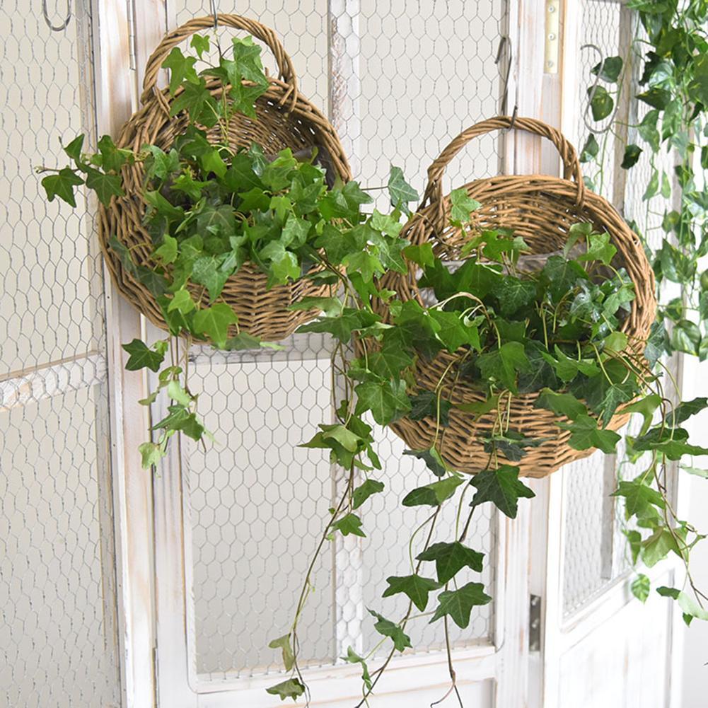 Buatan tangan rotan Pot bunga  - Hanging Planter Basket ulasan dan harga